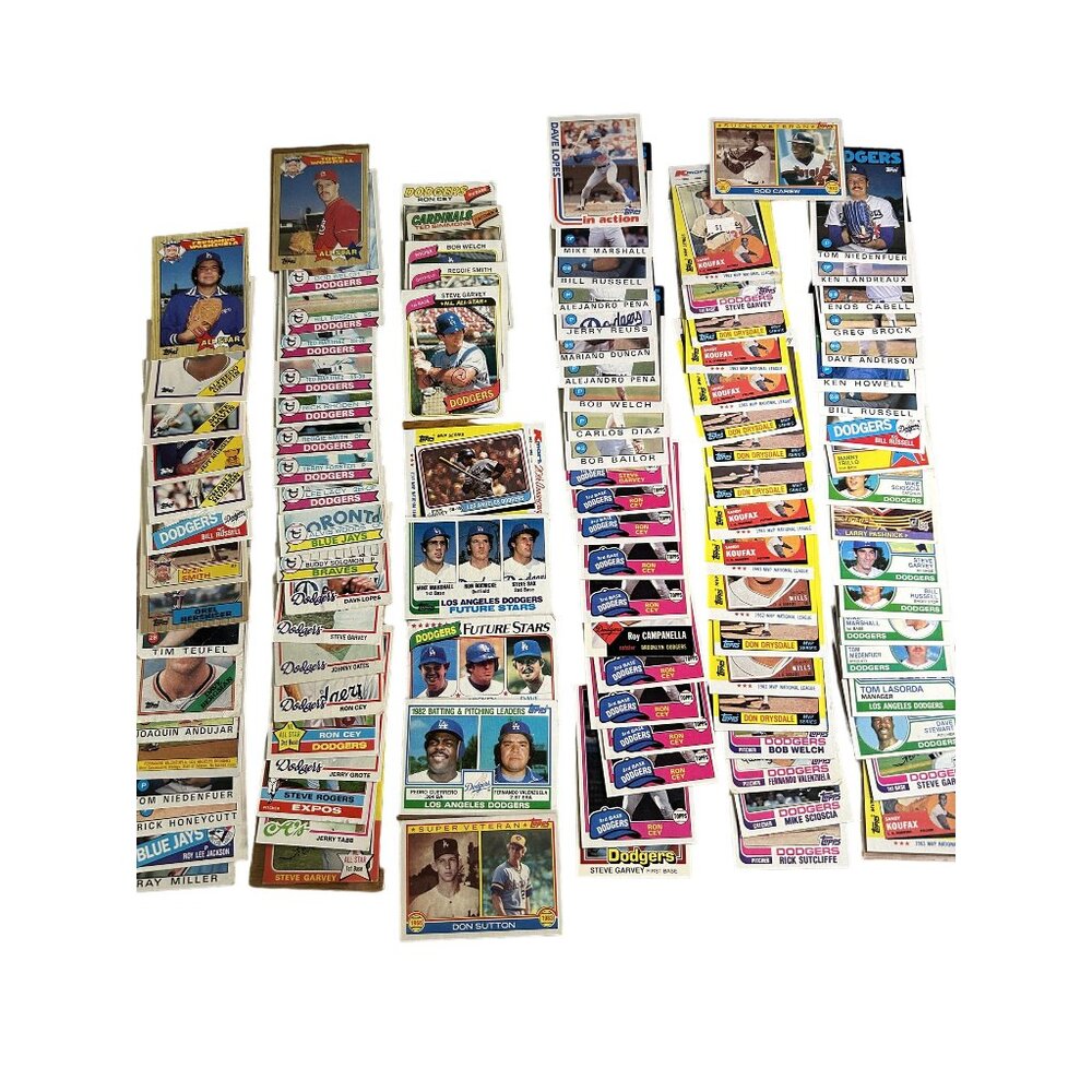 Huge Lot Of 1980s & 1990s Baseball Cards Various Players Teams Collectible 250+